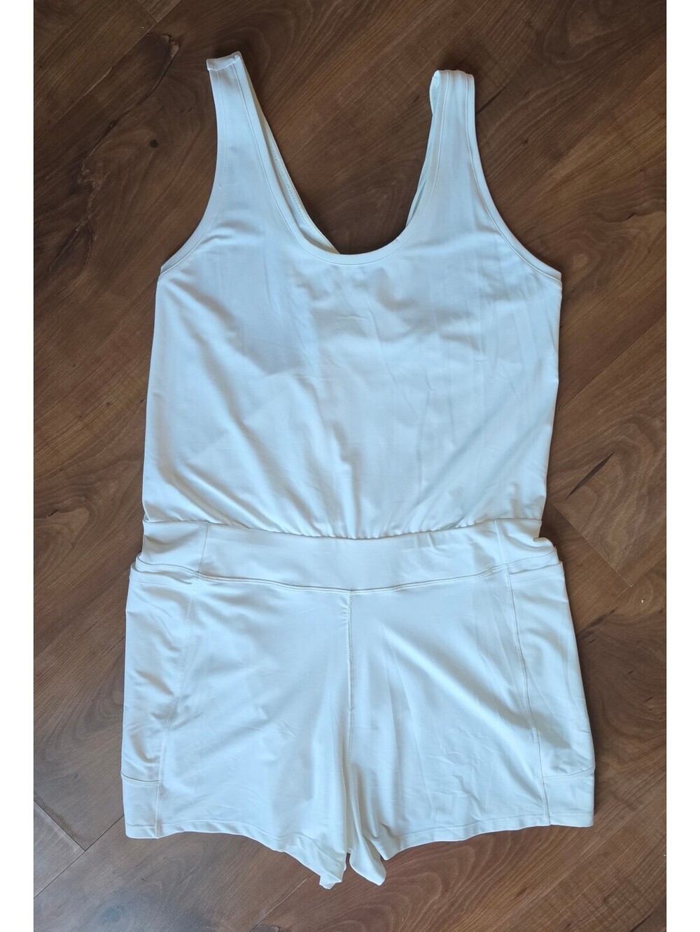 CALIA by Carrie Underwood White Run Racerback Athletic Romper - Women's XL, 241
